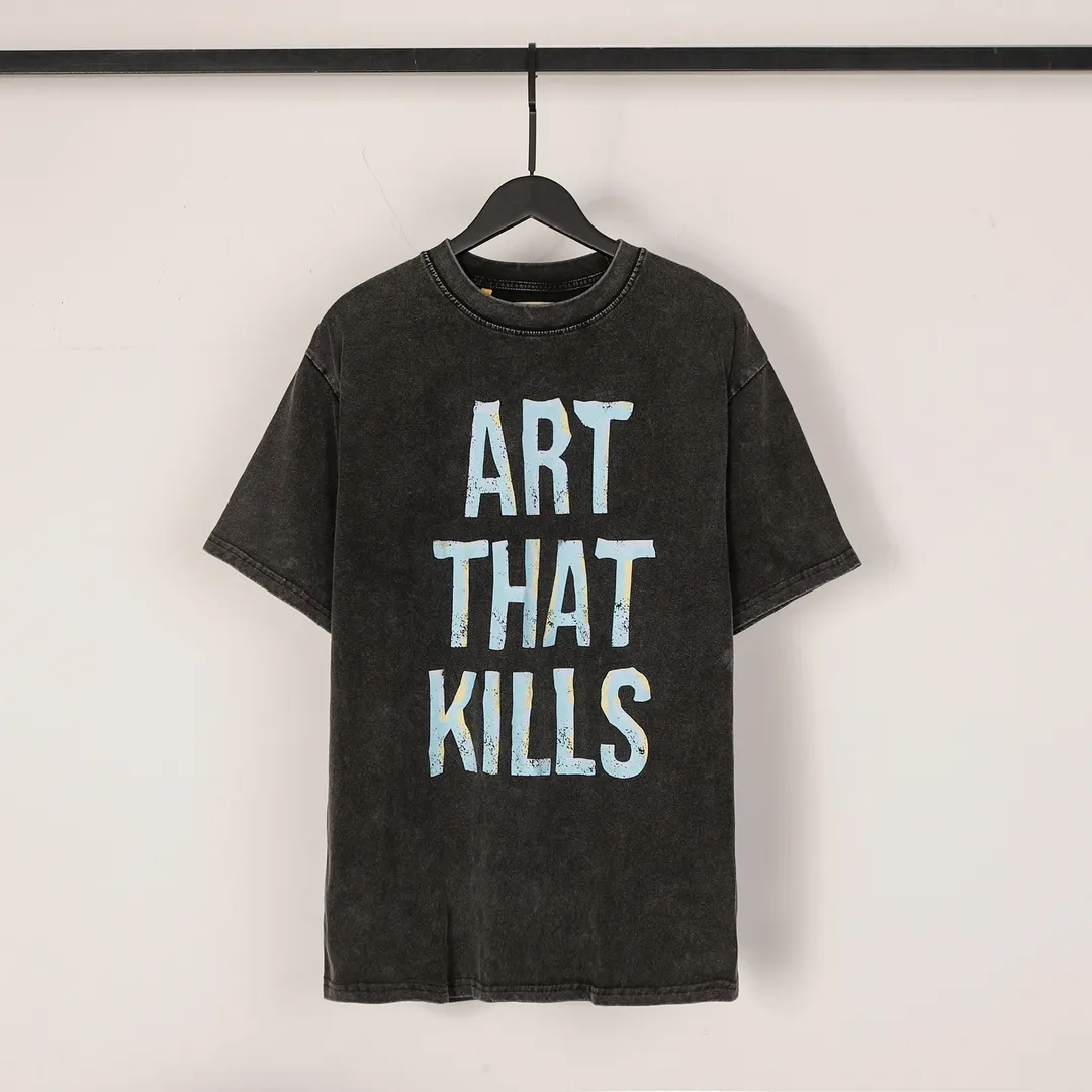 GALLERY.DEPT Summer new short-sleeved model number: D3168#P116 Color: washed black Size: S M L XL